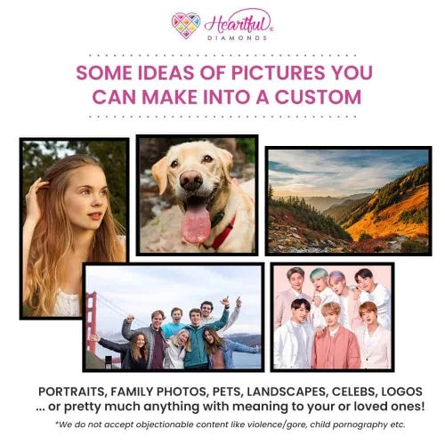 Custom Diamond Painting Kit from Your Photo