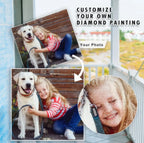 Custom Diamond Painting Kit from Your Photo with Square or Round Drills in 14 Canvas Sizes