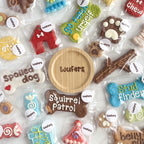 Custom Dog Cookie Selection Packages with Two Bite Sizes for a Personalized Treat Jar Build
