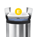 Custom Fit Code E Trash Can Liners in White