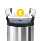 Custom Fit Code E Trash Can Liners in White