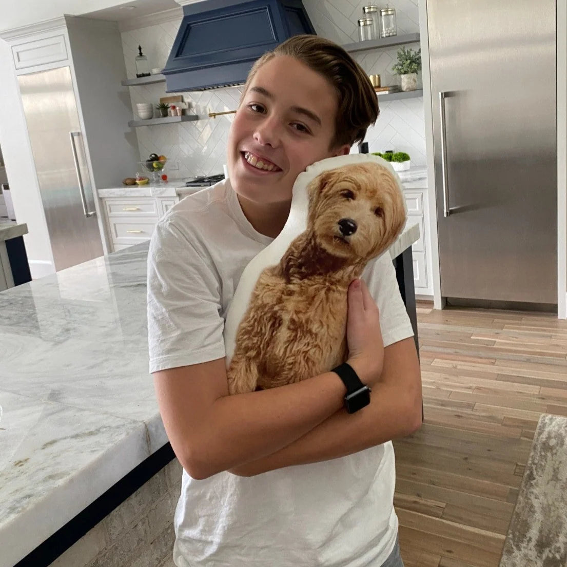 Custom Goldendoodle Pillow Cut to Your Dog's Silhouette