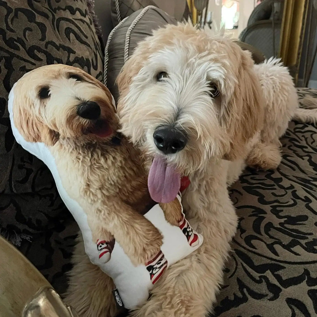 Custom Goldendoodle Pillow Cut to Your Dog's Silhouette