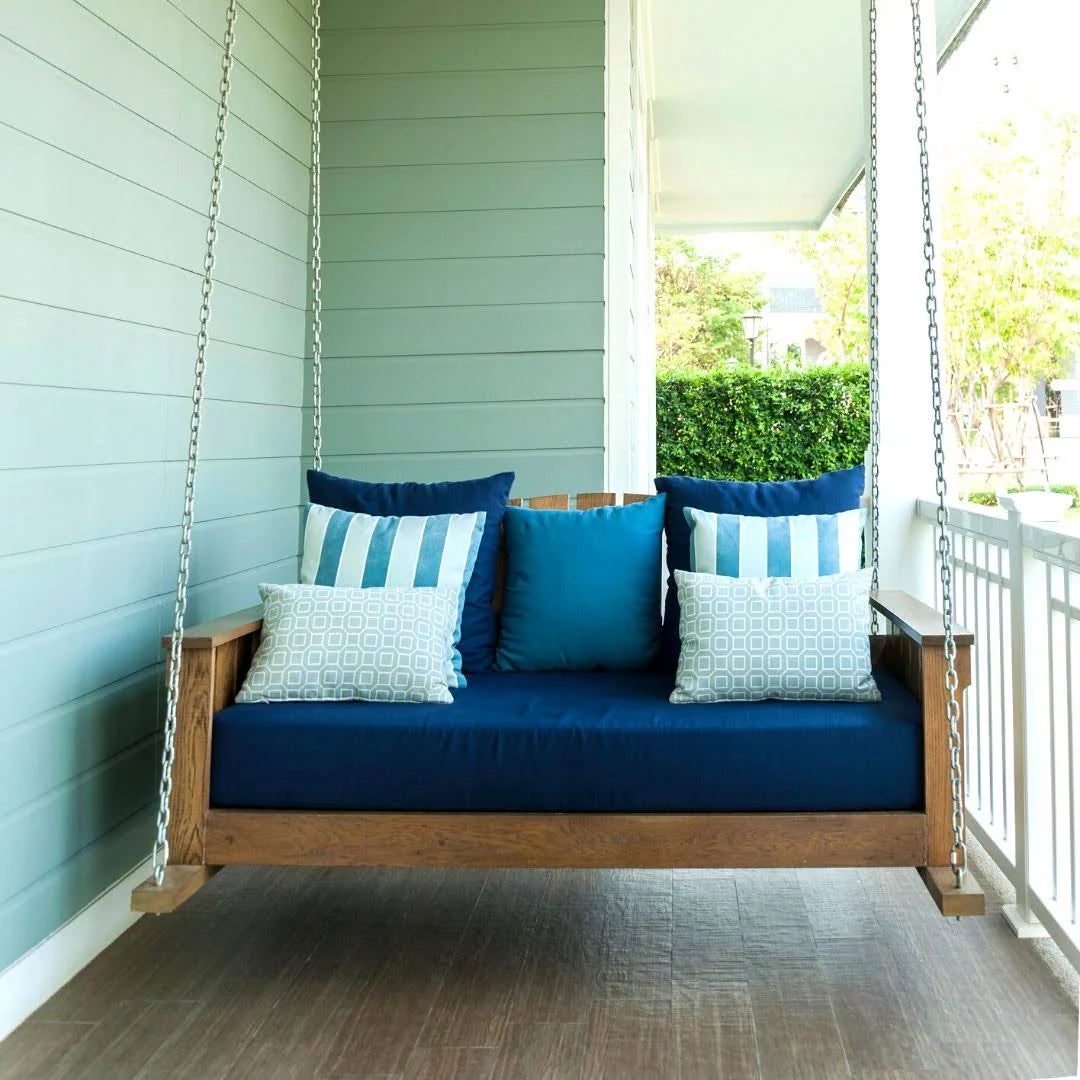 Custom Outdoor Rectangle Cushion for Benches, Porch Swings, Daybeds, and Chairs with Comfort-Focused Foam