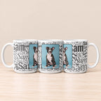 Custom Personalized Pet Mug, 15oz Glossy White Ceramic Coffee Cup for Morning Coffee, Tea, Cocoa and Pet Lover Gifts