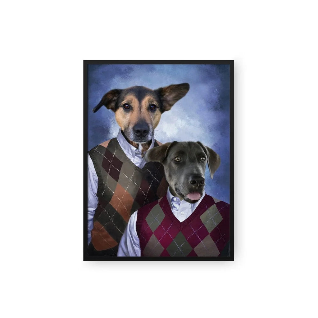 Custom Pet Portrait Poster in Step Brothers Style