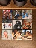 Custom Photo Magnets in a Set of 9, Handmade 2-Inch Squares for Fridge Decor and Personal Keepsakes