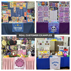 Custom Polyester Table Runner with Full-Color Artwork, Sewn Edges and Multiple 72-Inch Width
