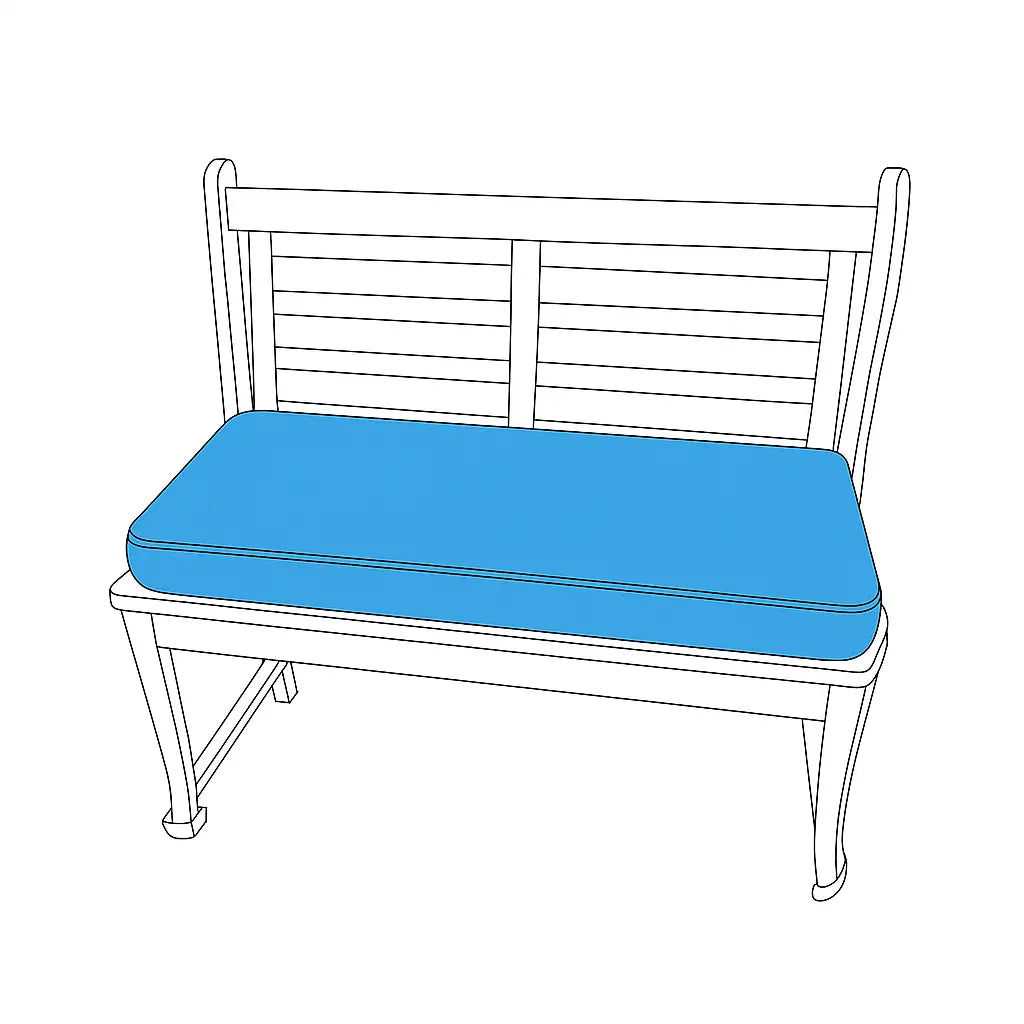 Custom Rectangle Banquette Bench Cushion for Dining, Kitchen, Entryway and Window Seat Comfort