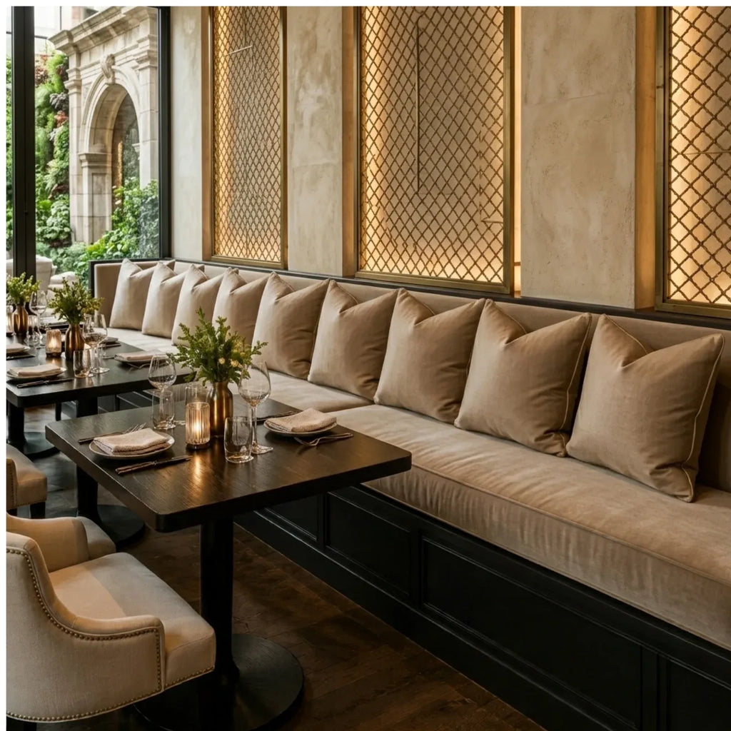 Custom Rectangle Banquette Bench Cushion for Dining, Kitchen, Entryway and Window Seat Comfort