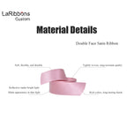 Custom Satin Ribbon Roll, 100 Yards with Personalized Logo, Text or Icon Printing in Multiple Widths and Colors
