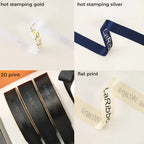 Custom Satin Ribbon Roll, 100 Yards with Personalized Logo, Text or Icon Printing in Multiple Widths and Colors