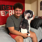 Custom Shaped Dorm Room Pillow Made from Your Photo, Double-Sided Color Keepsake for College Move-In