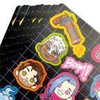 Custom Sticker Sheets with Your Background Artwork and Up to 17 Kiss-Cut Stickers per 19 x 12.5 cm Sheet