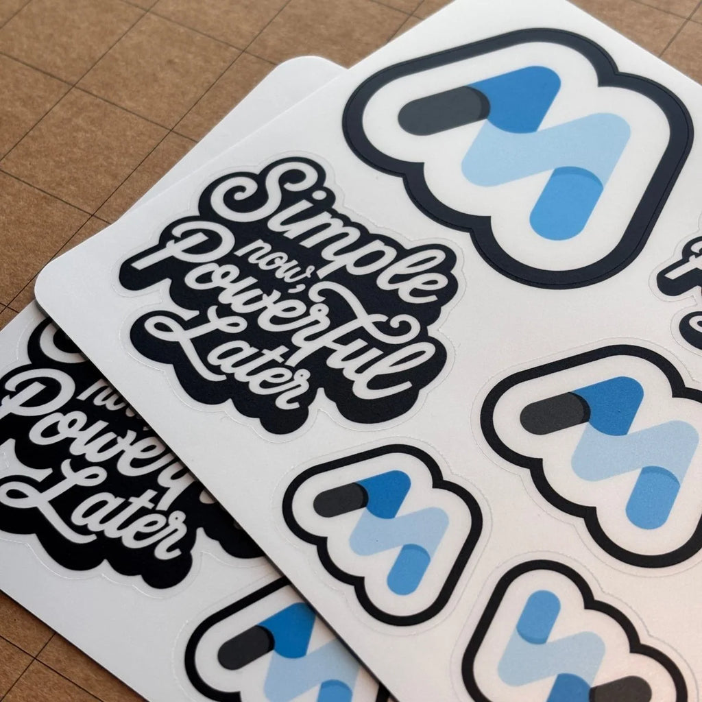 Custom Sticker Sheets with Your Background Artwork and Up to 17 Kiss-Cut Stickers per 19 x 12.5 cm Sheet
