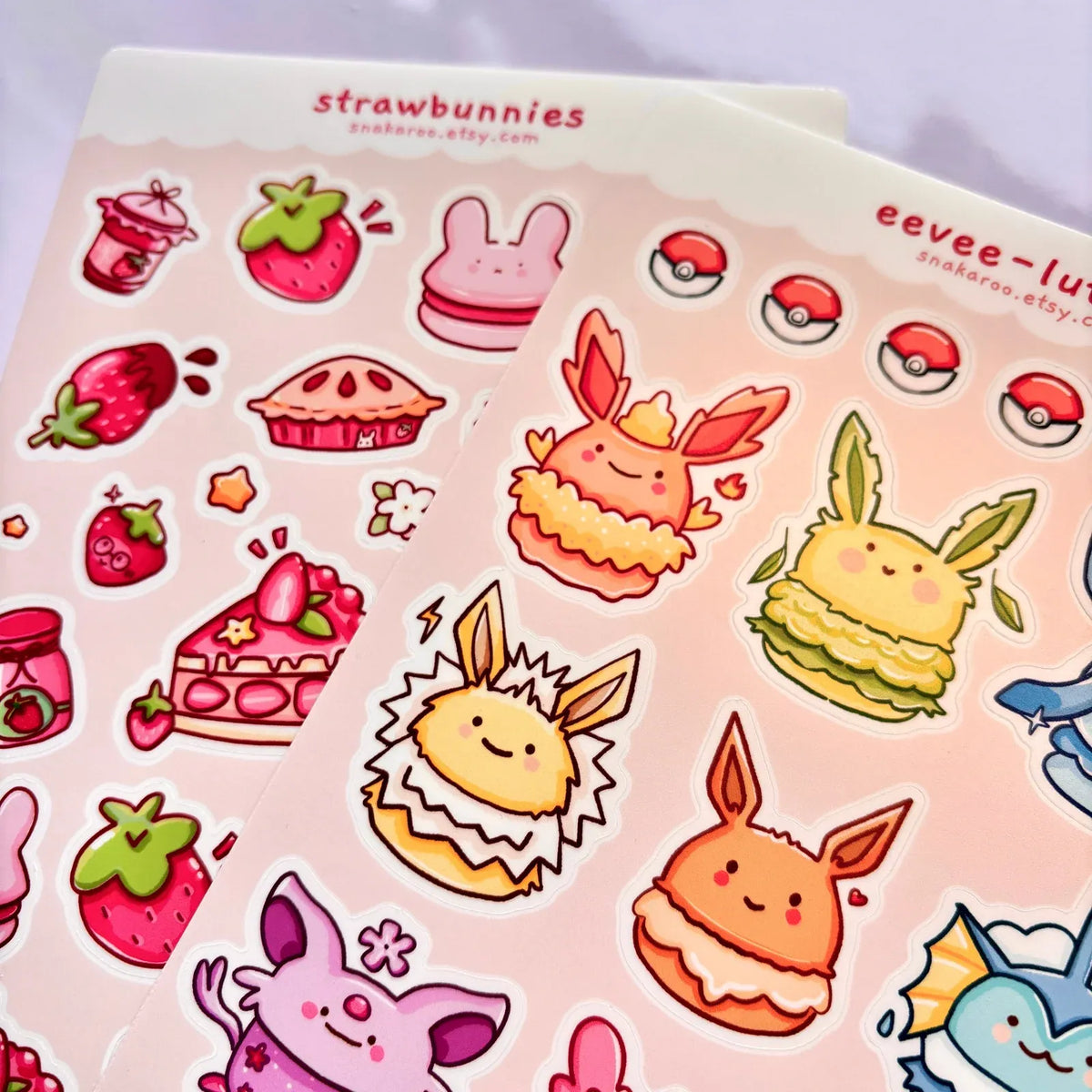 Custom Sticker Sheets with Your Background Artwork and Up to 17 Kiss-Cut Stickers per 19 x 12.5 cm Sheet