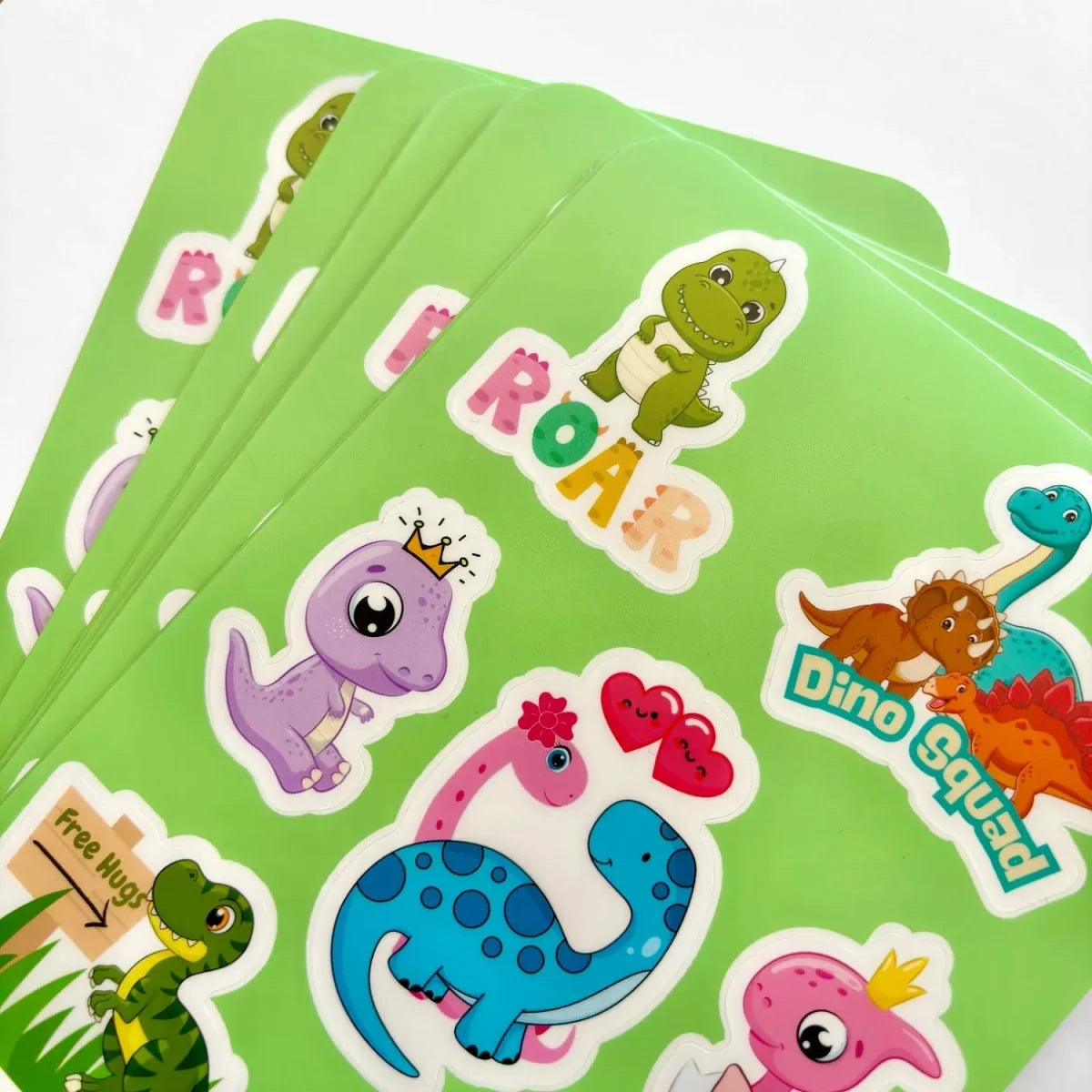 Custom Sticker Sheets with Your Background Artwork and Up to 17 Kiss-Cut Stickers per 19 x 12.5 cm Sheet