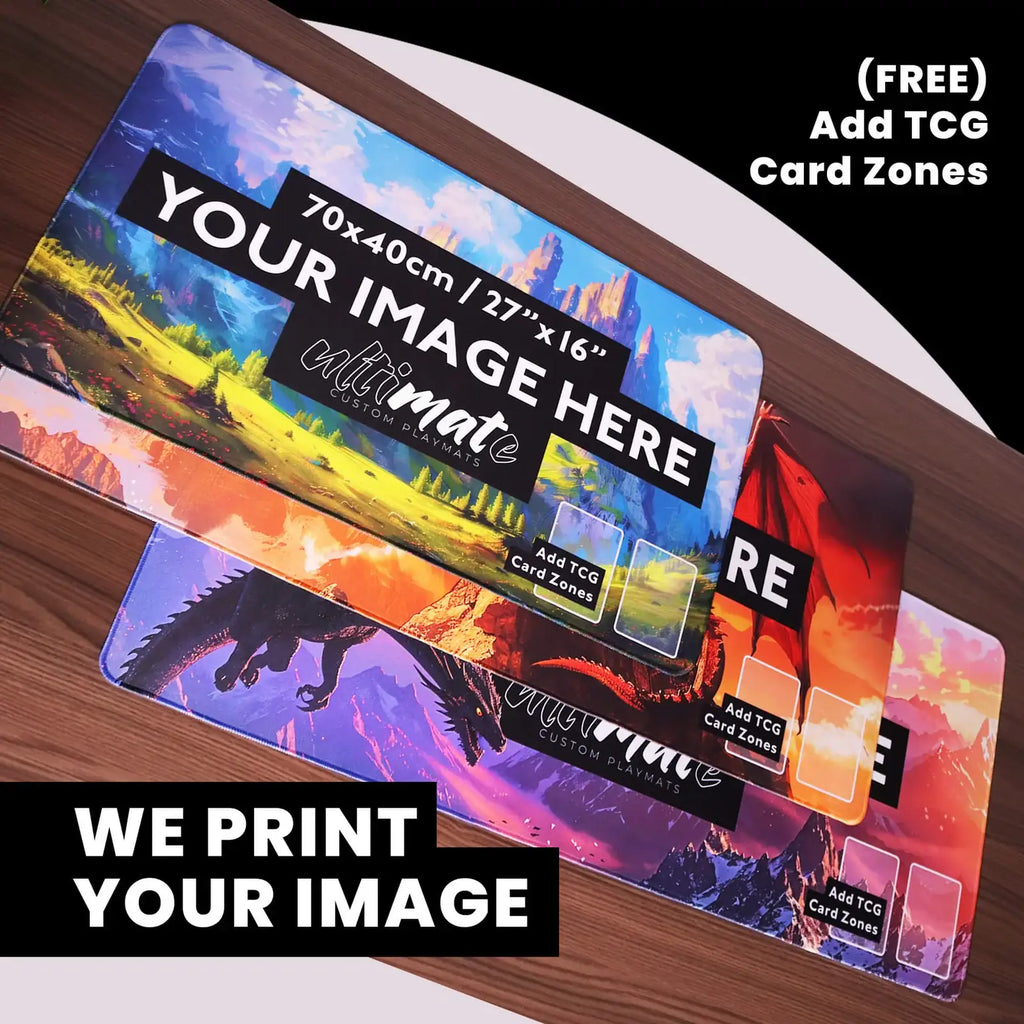 Custom Trading Card Game Playmat, Large (70x40 / 27'x15')-None
