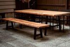 Customizable Raw Steel A Tube Table Leg with Selectable Widths and Heights, Threaded Leveler Included