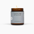 Cypress Sage & Patchouli Jar Candle, 9 oz Beeswax Essential Oil Candle with 35–40 Hour Burn