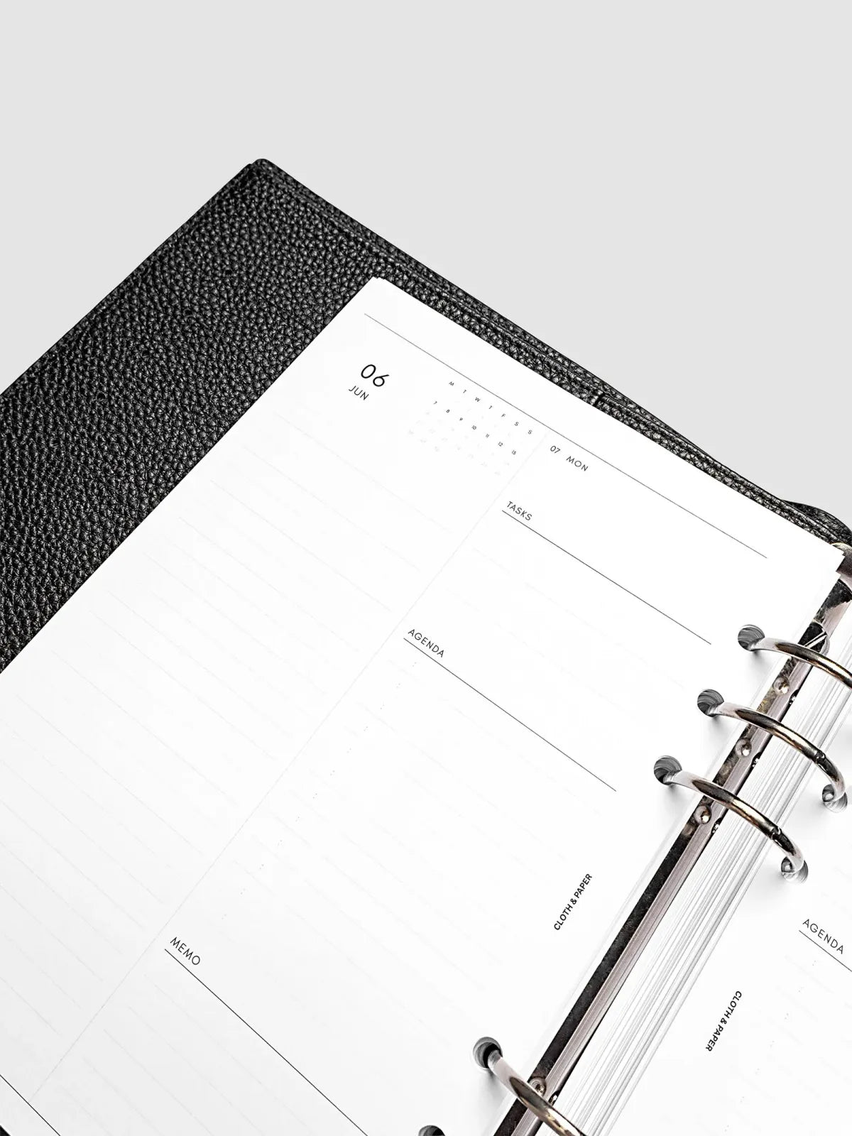 Daily Planner Inserts for 2027, Monday Start in a Compact Two-Days-per-Page Vertical Layout Across 270 Pages