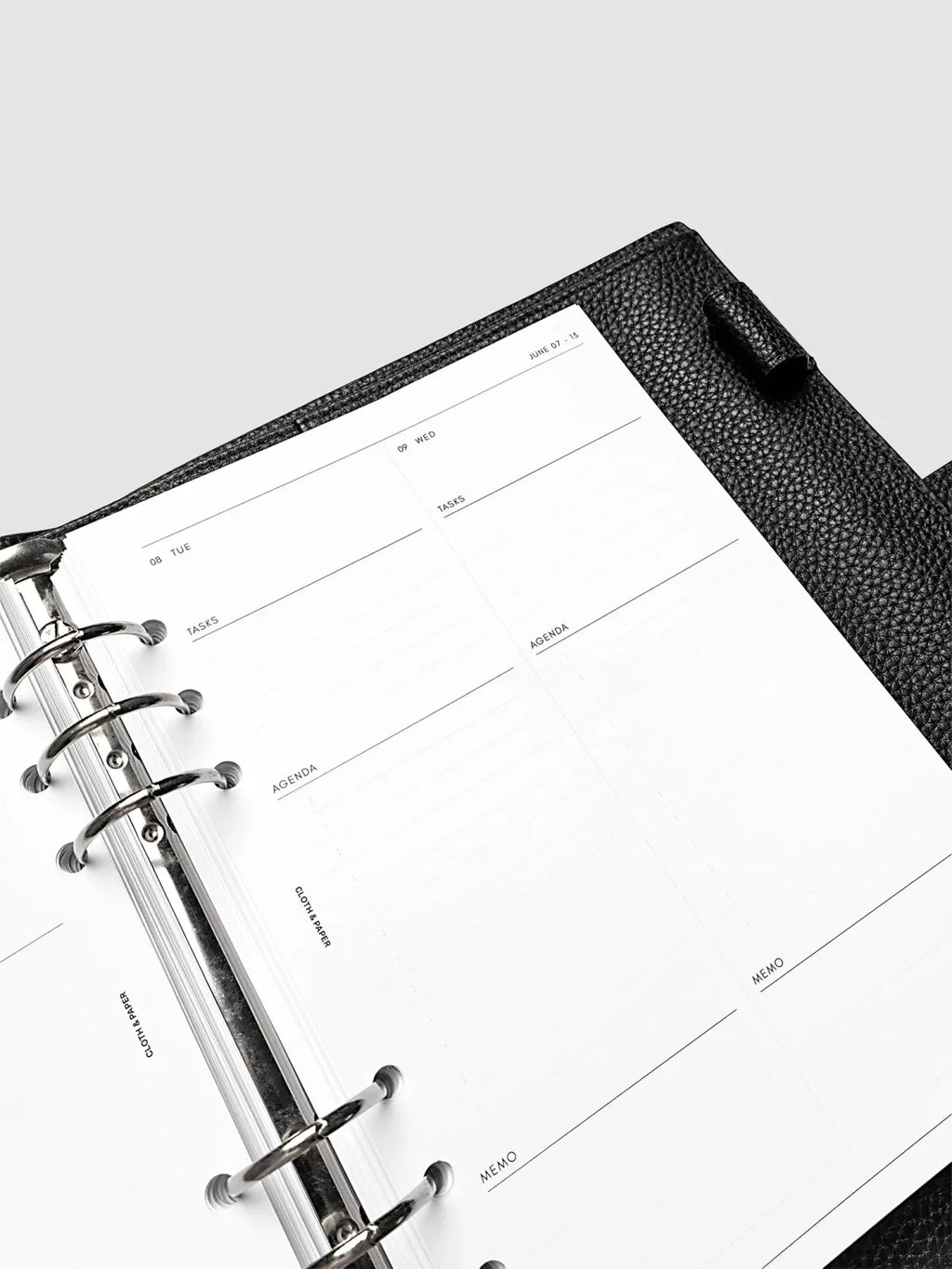 Daily Planner Inserts for 2027, Monday Start in a Compact Two-Days-per-Page Vertical Layout Across 270 Pages