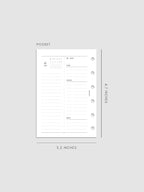 Daily Planner Inserts for 2027, Monday Start in a Compact Two-Days-per-Page Vertical Layout Across 270 Pages
