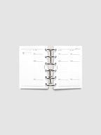 Daily Planner Inserts for 2027, Monday Start in a Compact Two-Days-per-Page Vertical Layout Across 270 Pages