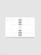 Daily Planner Inserts for 2027, Monday Start in a Compact Two-Days-per-Page Vertical Layout Across 270 Pages
