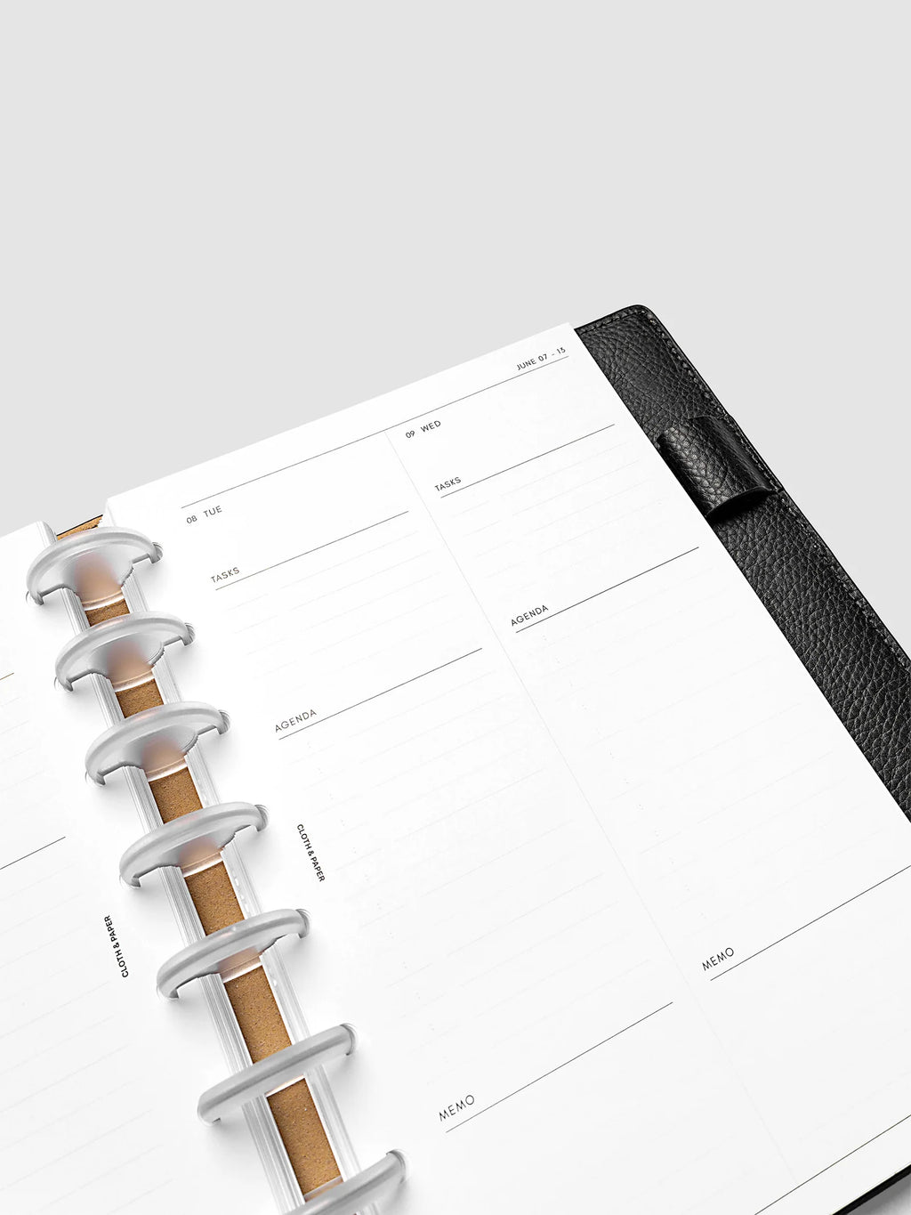 Daily Planner Inserts for 2027, Monday Start in a Compact Two-Days-per-Page Vertical Layout Across 270 Pages