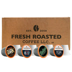 Dark Roast Coffee Pods Variety Pack, 96 Count of Four Artisan Blends for Bold Single-Serve Coffee