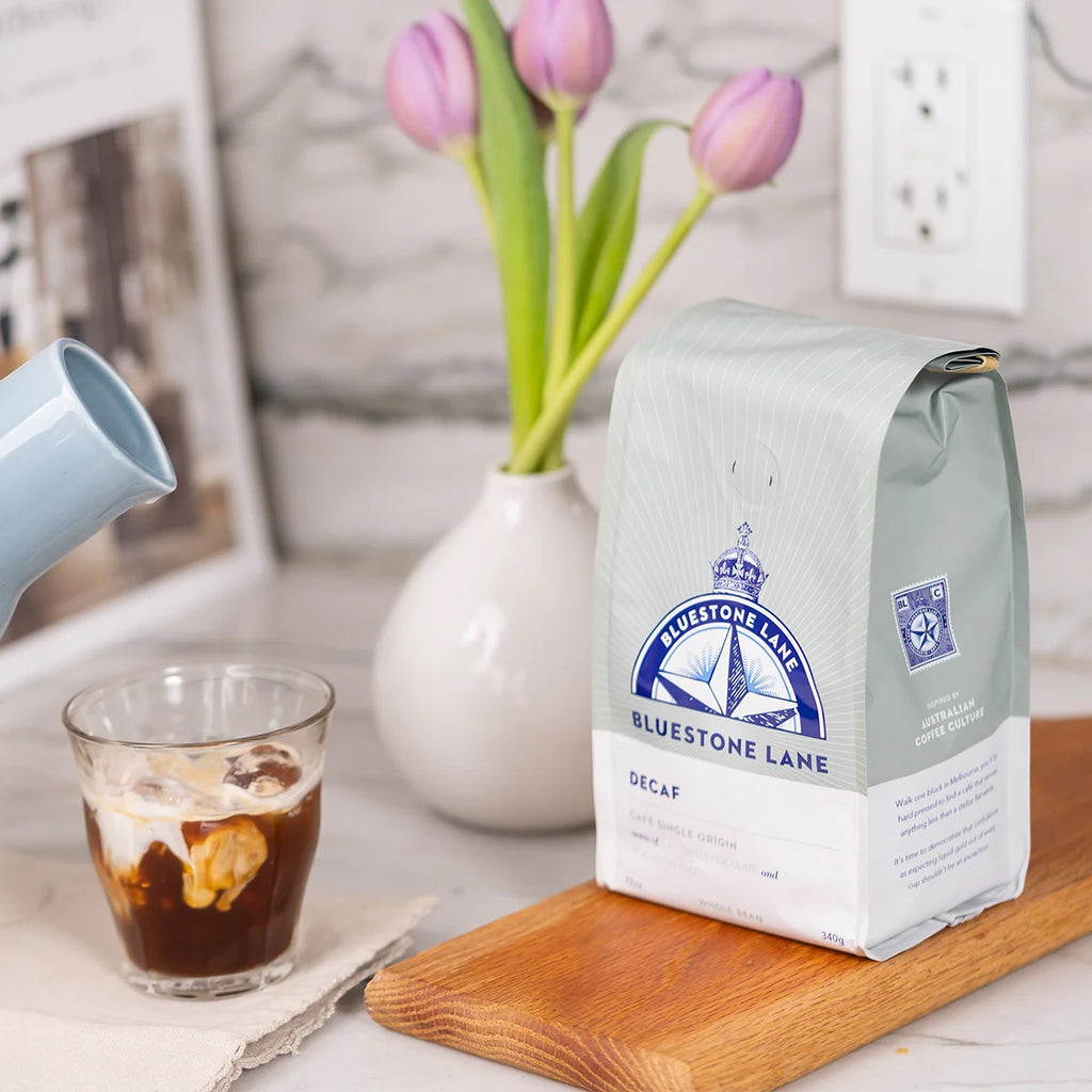 Decaf Espresso Coffee with Full-Bodied Flavor, Colombian Whole Bean or Ground in a 12 oz Bag