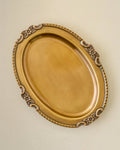 Decorative Brass Tray with Antiqued Finish for Candles, Keys, Matchbooks, Trinkets, and Everyday Surface Styling