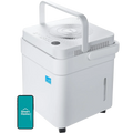 Dehumidifier for Large Spaces with 50 Pint Daily Moisture Removal, Wi-Fi Control, Lift-and-Twist Design — No Pump / With Pump