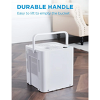 Dehumidifier for Large Spaces with 50 Pint Daily Moisture Removal, Wi-Fi Control, Lift-and-Twist Design and Pump