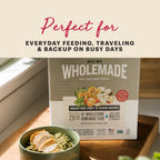 Dehydrated Dog Food Base Mix with Whole Grain, Vegetables and Fruit for Warm-Water Meal Preparation