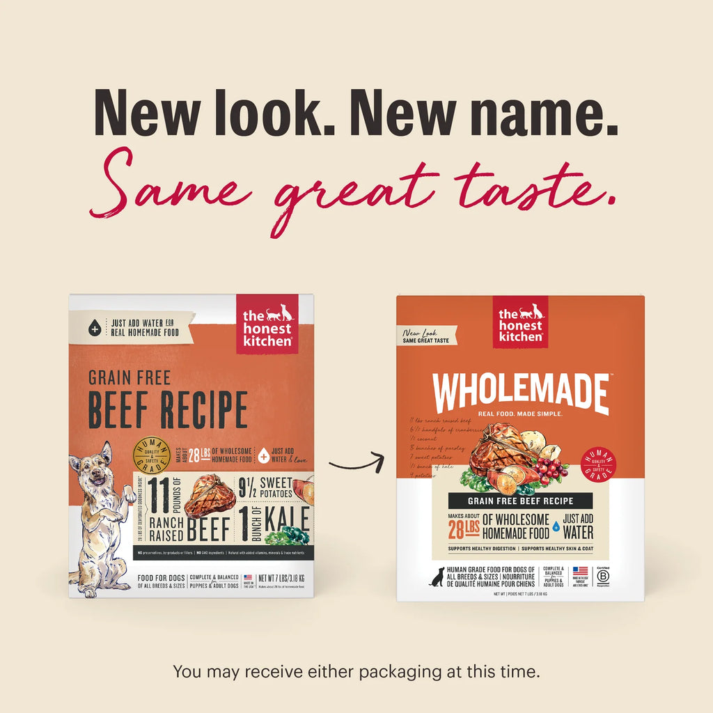 Dehydrated Grain Free Beef Dog Food for Complete Meals, Toppers, or Enrichment Serving in Four Sizes