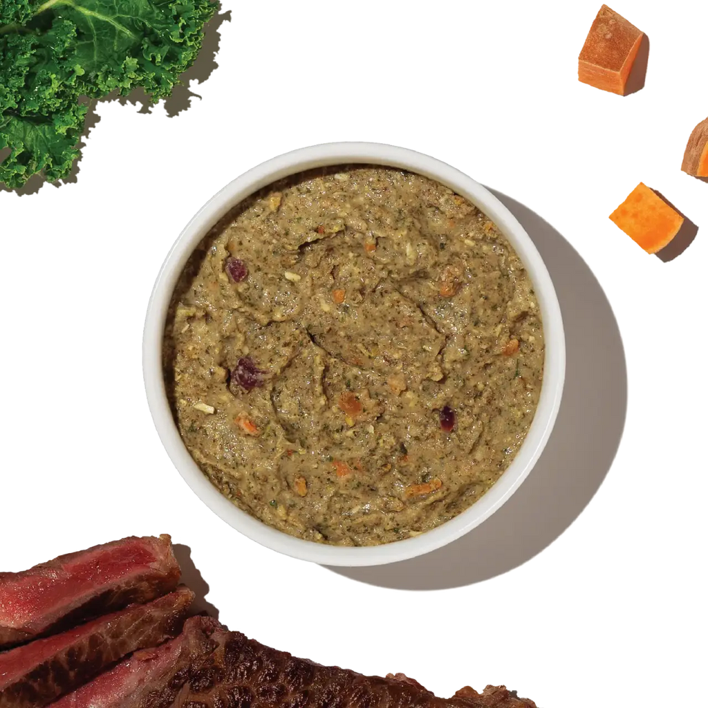 Dehydrated Grain Free Beef Dog Food for Complete Meals, Toppers, or Enrichment Serving in Four Sizes