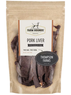 Dehydrated Pork Liver Dog Treats in Standard or Little Pieces 4, Standard (4oz)