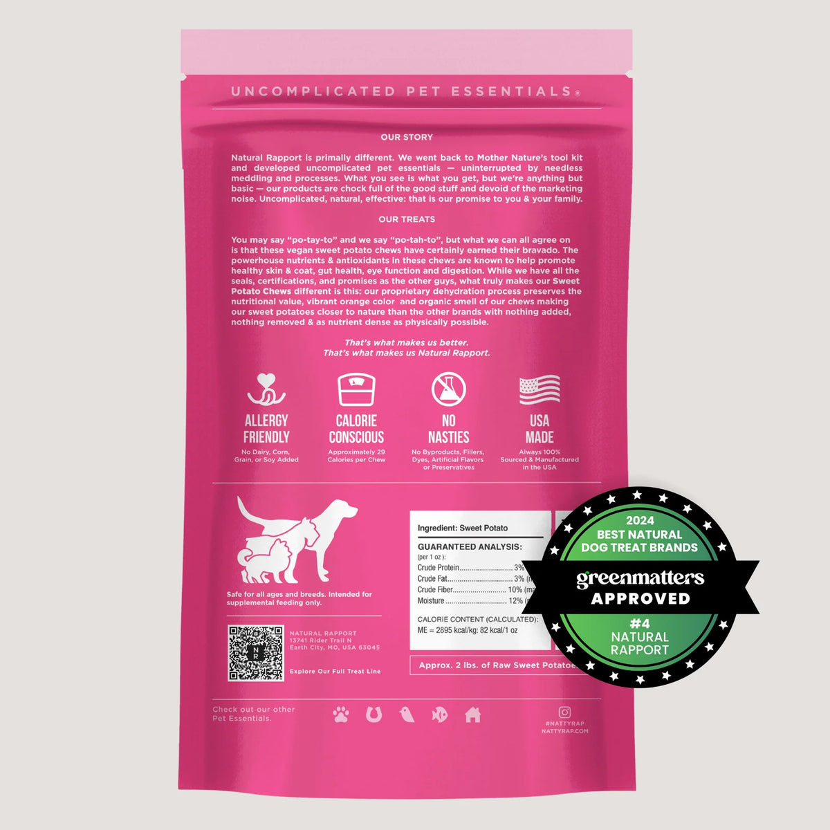 Dehydrated Sweet Potato Dog Treats