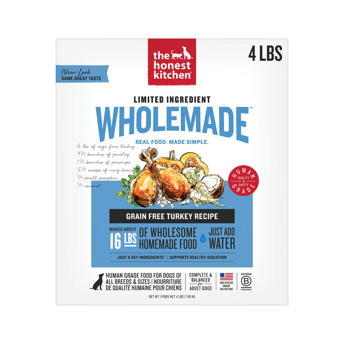 Dehydrated Turkey Dog Food with Six Key Ingredients and Easy Warm-Water Meal Preparation · Dehydrated Dog Food