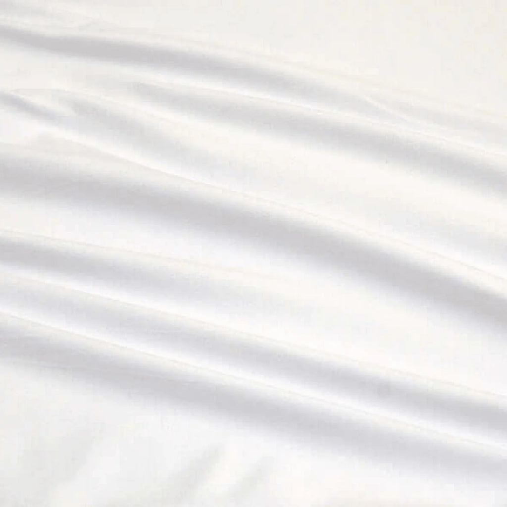 Deluxe Pillowcase Cover in White, Soft Stretch Polyester Rayon Fit for 12 x 28 x 5 Inch Cube Pillows