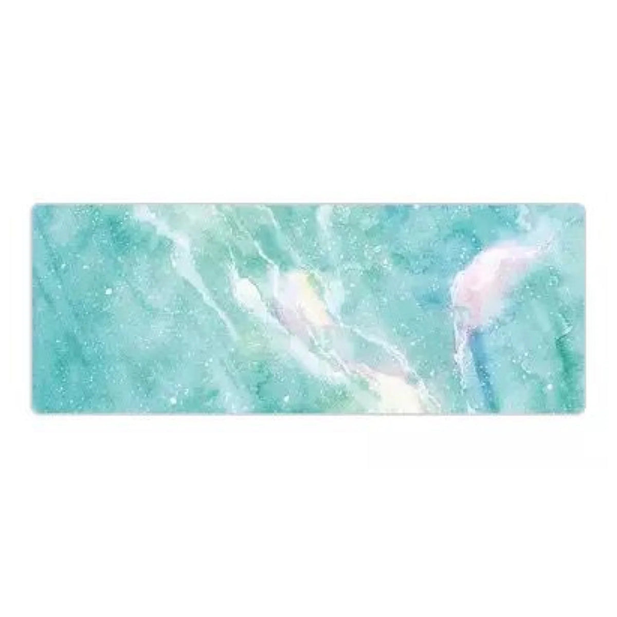 Desk Pad Mat 80 x 40 cm PVC Work Surface Protector with Color for Desks and Tables · 80 x 40 cm work surface — Aqua waves