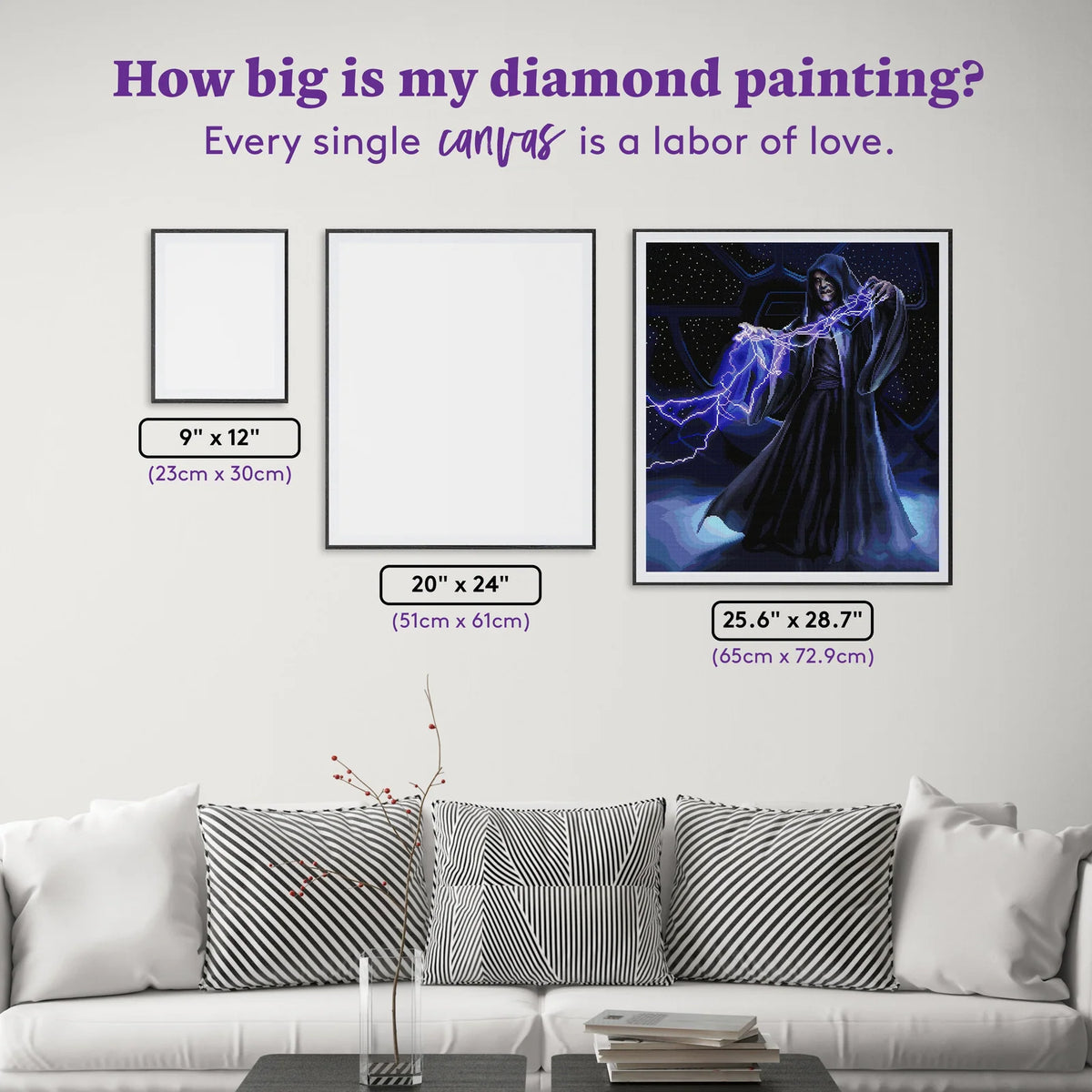 Diamond Painting Kit of The Emperor on a Large Full-Drill Canvas