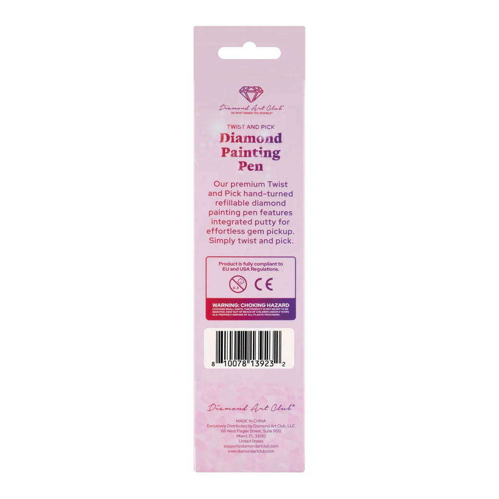 Diamond Painting Pen in Magenta and Violet Celestial Swirl