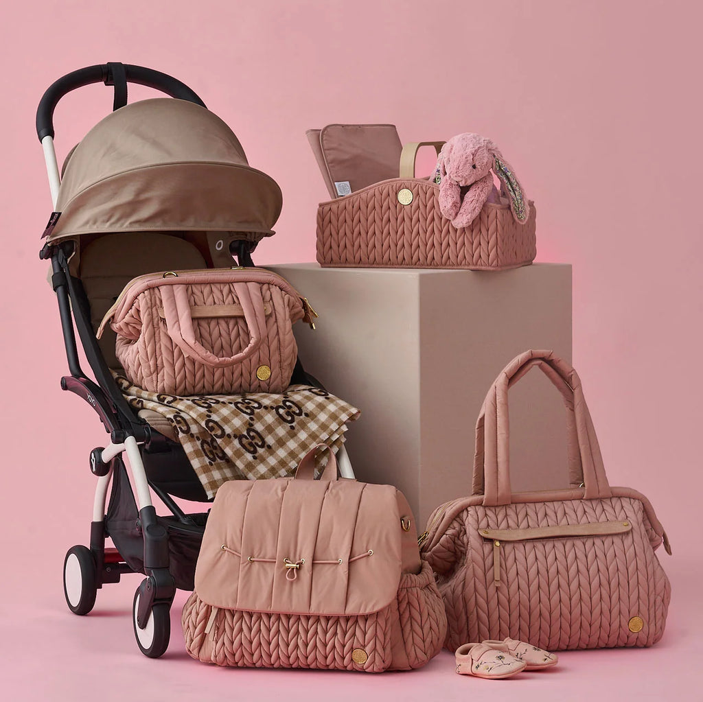 Diaper Backpack in Dusty Rose