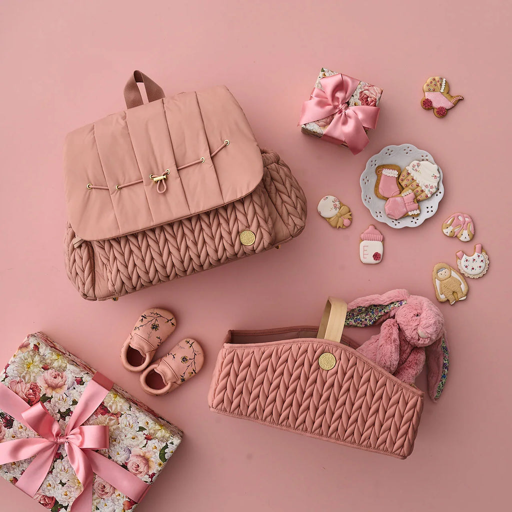 Diaper Backpack in Dusty Rose