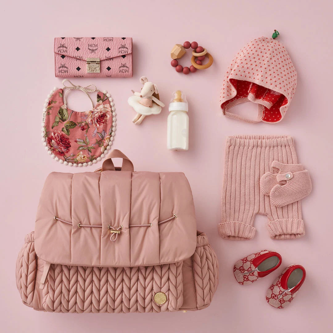 Diaper Backpack in Dusty Rose