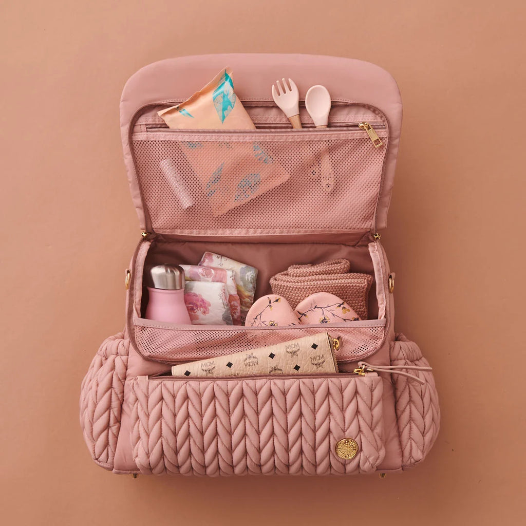 Diaper Backpack in Dusty Rose