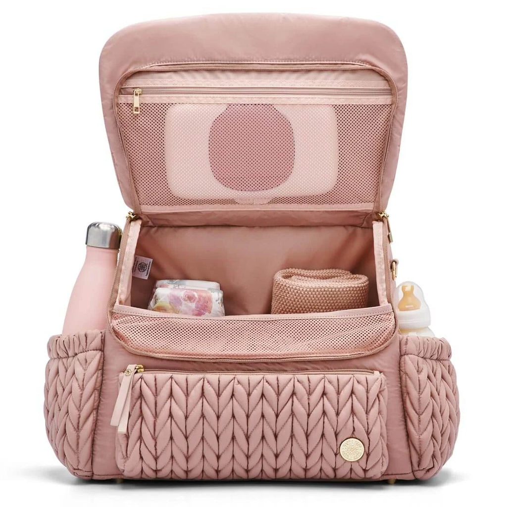 Diaper Backpack in Dusty Rose